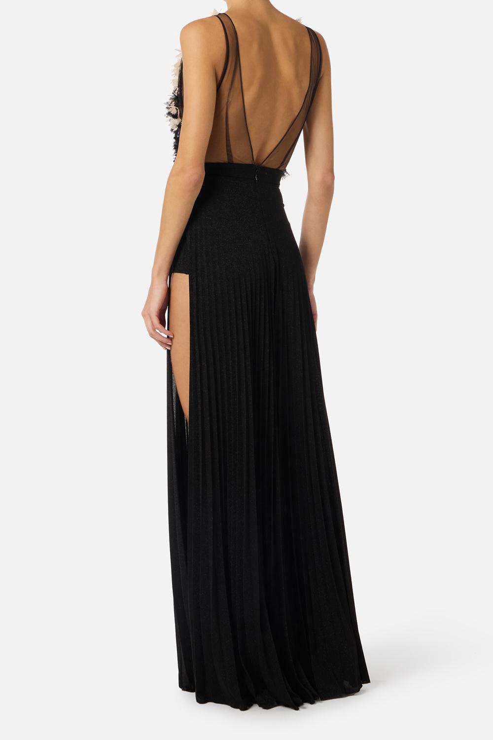 Abito Red Carpet in tulle e jersey lurex ABR44 62E2685 Elisabetta Franchi