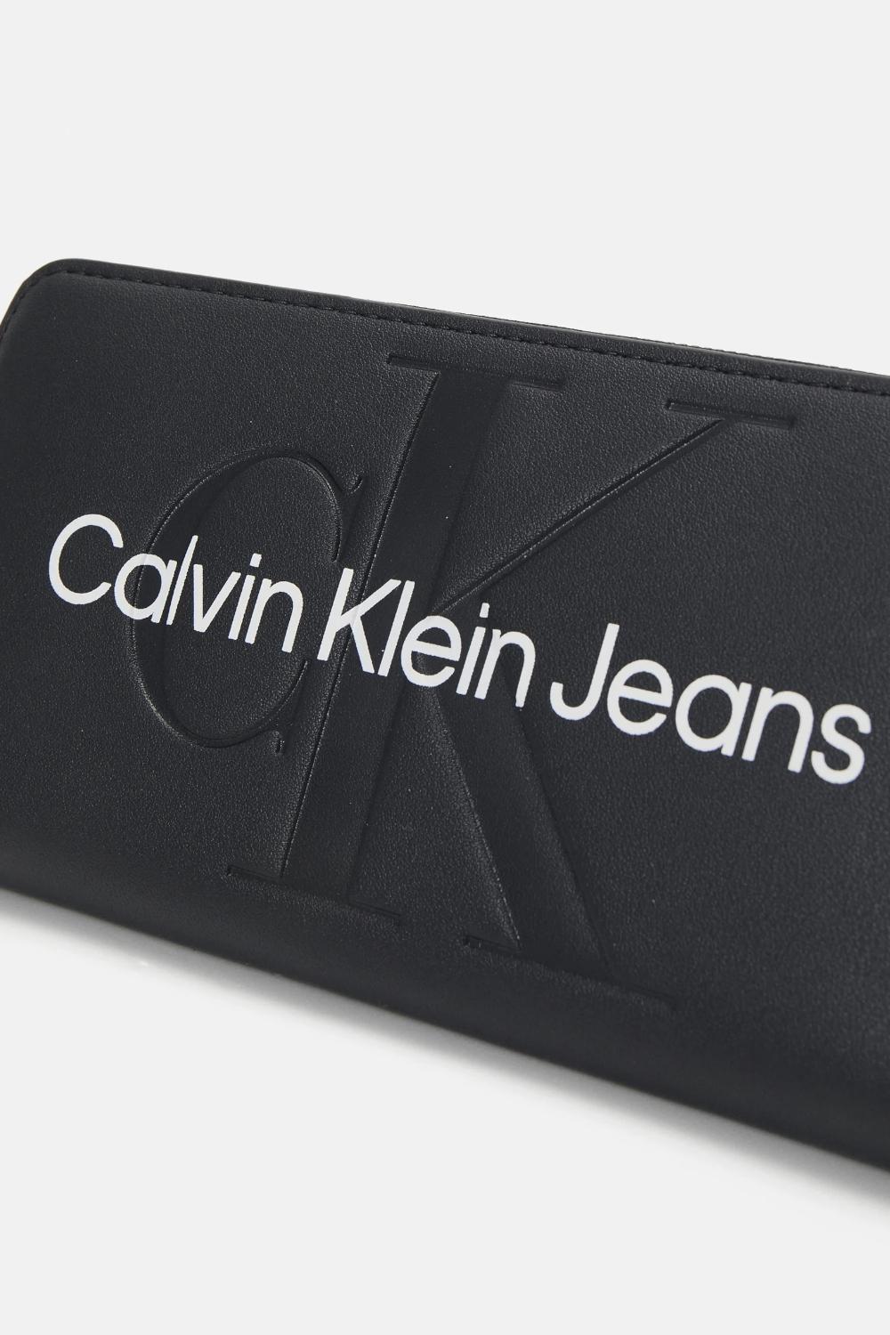 Portafoglio grande con logo Calvin Klein K60K607634 0GX Calvin Klein