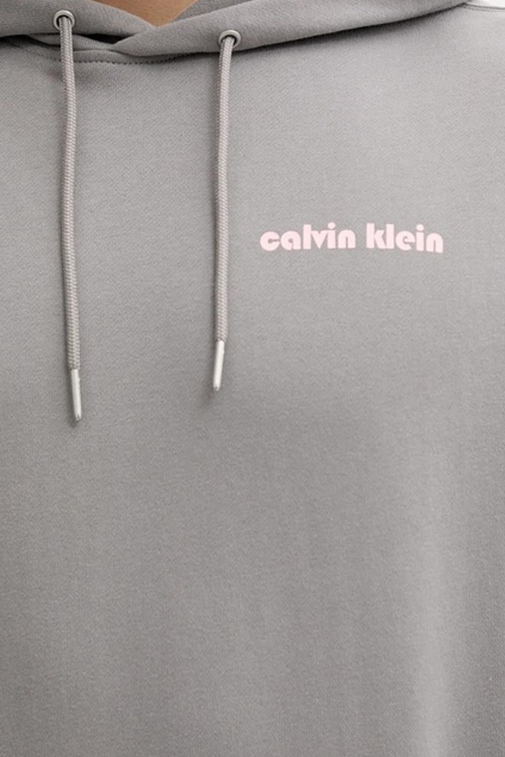 Felpa con Cappuccio in Cotone con Logo LV04RC293G PFP Calvin Klein