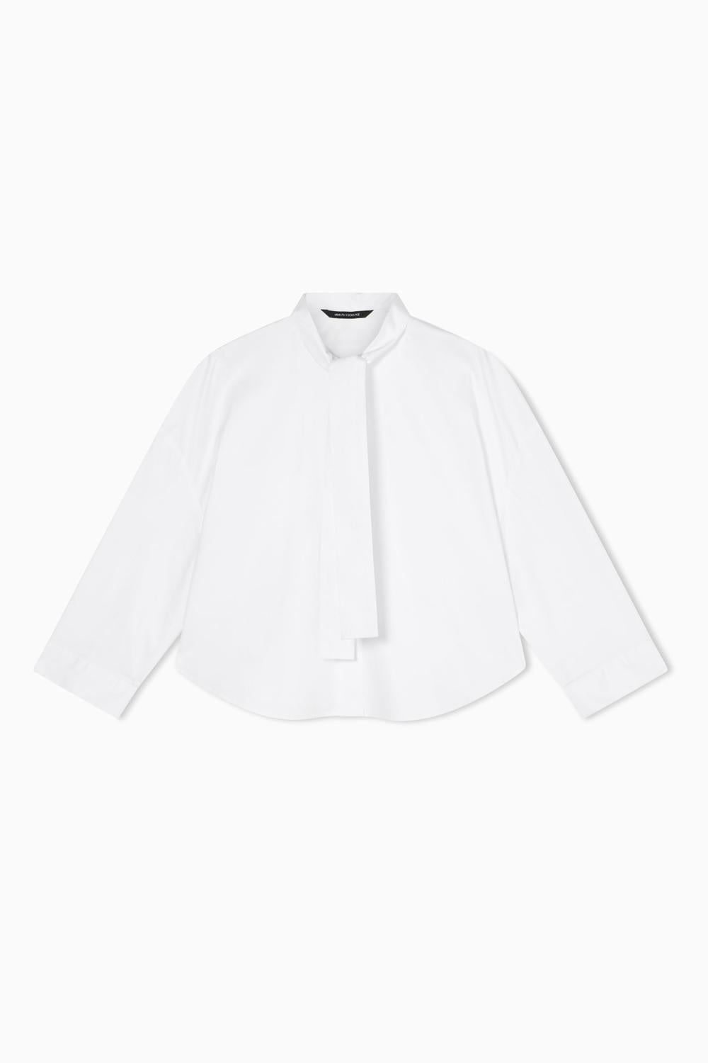 Camicia cropped con fiocco XW001757 AF12812U0002 Armani Exchange