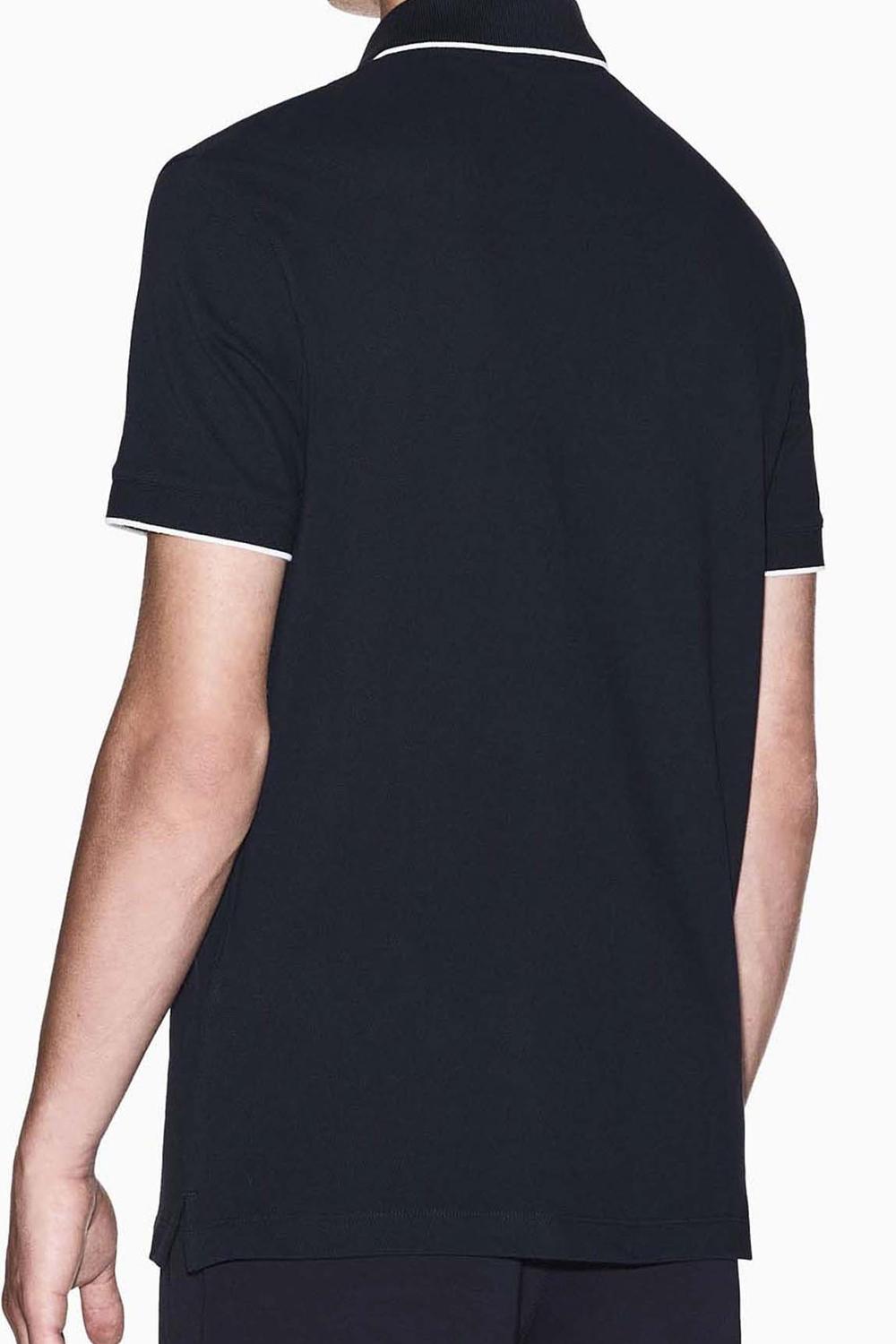 Polo Armani Exchange in cotone piquet con bordino a contrasto XM001285 AF10366UB101 Armani Exchange