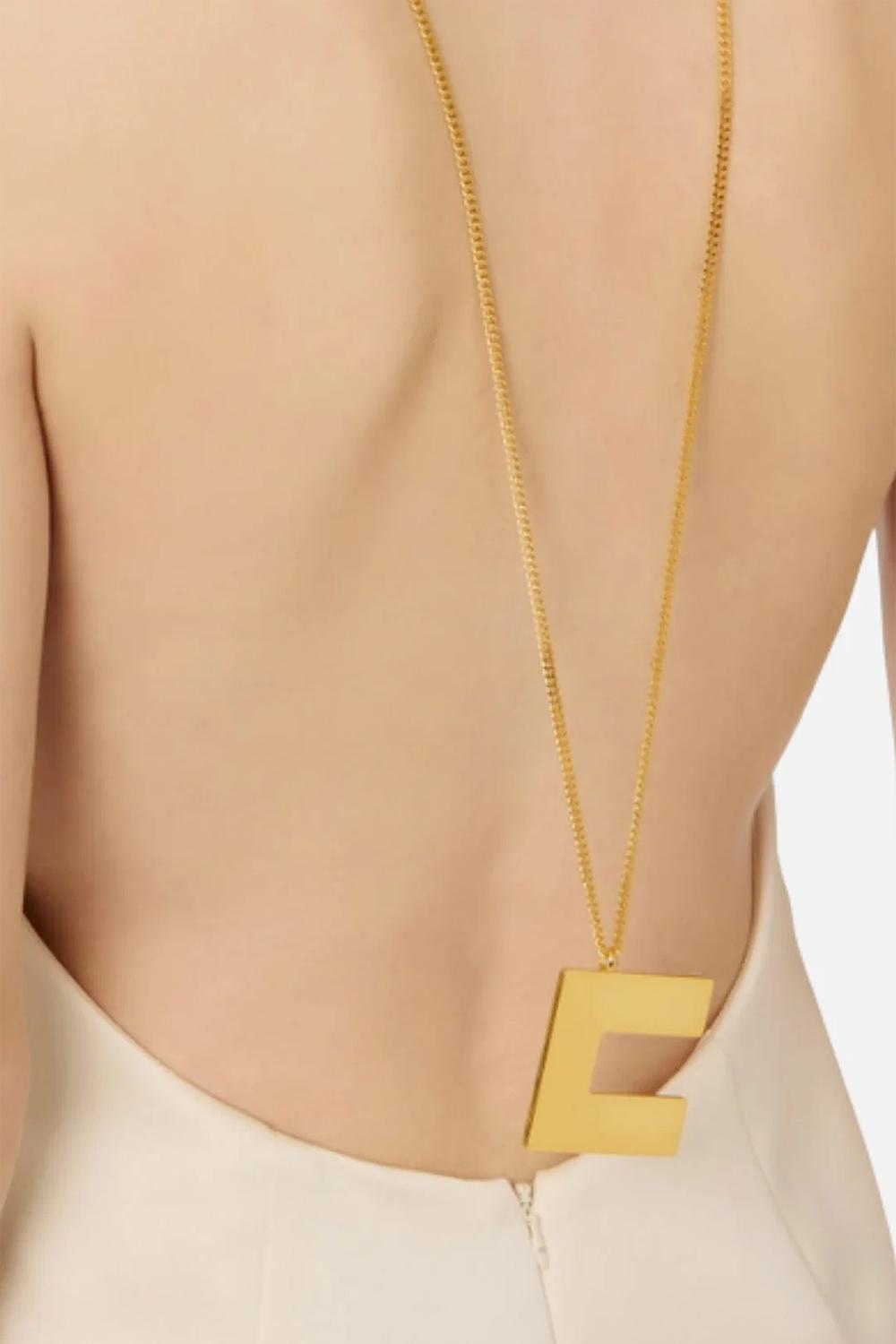 Mini abito in duchesse con collana AB871 62E2193 Elisabetta Franchi