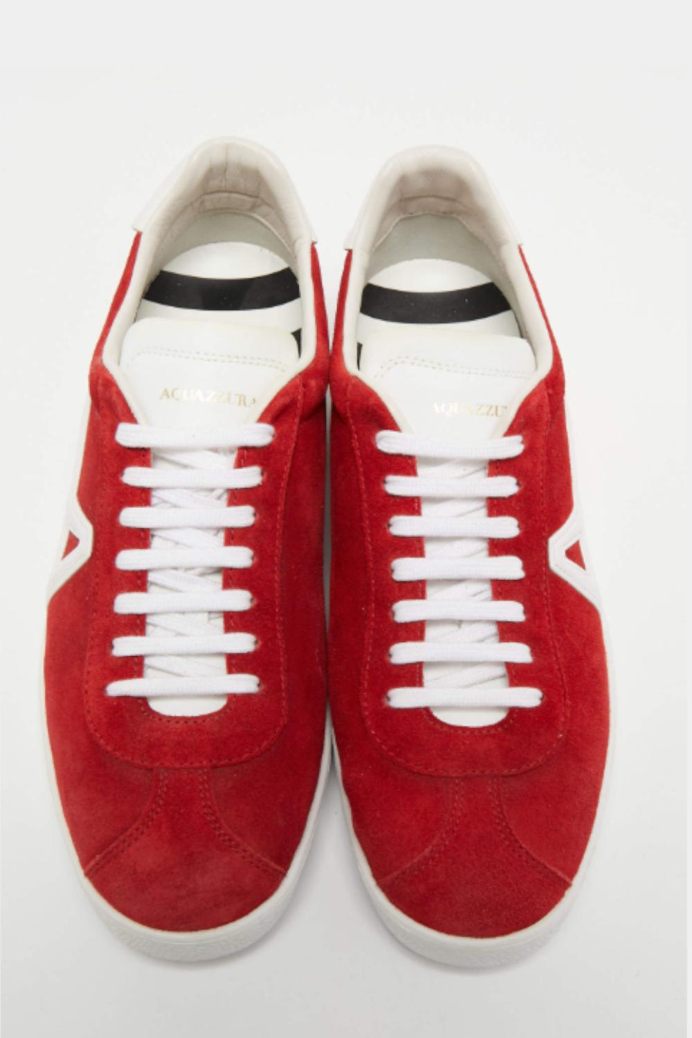 The A Sneakers Donna Aquazzura in Pelle THAFLASK SCCLPW Aquazzurra