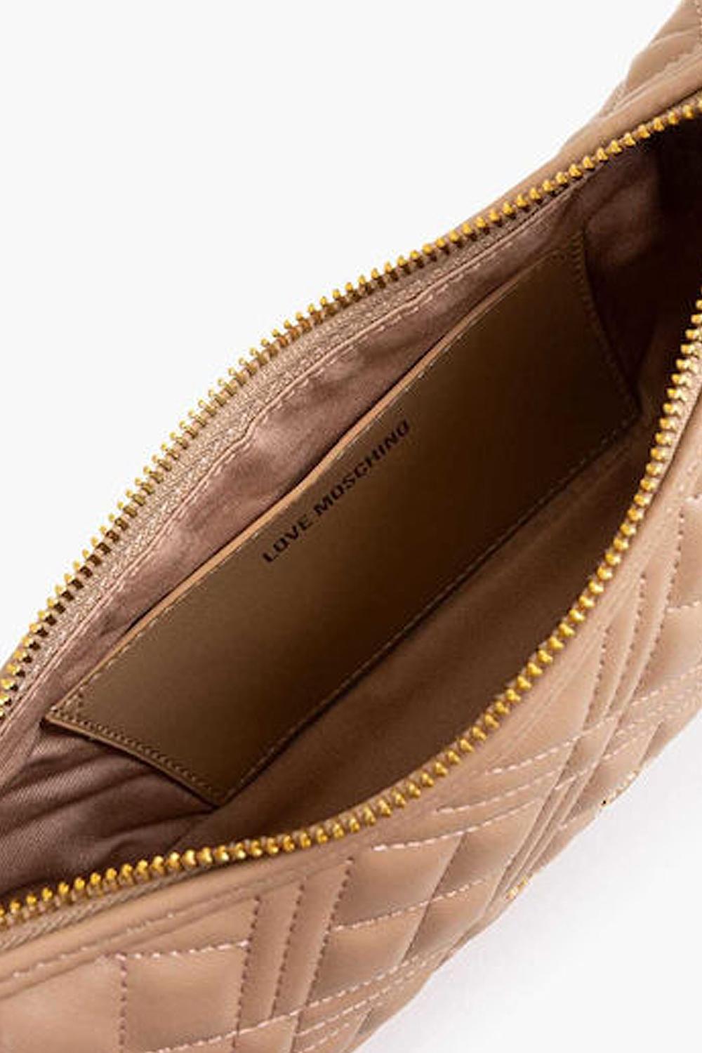 Piccola Borsa Love Moschino in Pelle Sintetica con Zip e Manico Regolabile JC4142PP0N LA0104 Love Moschino