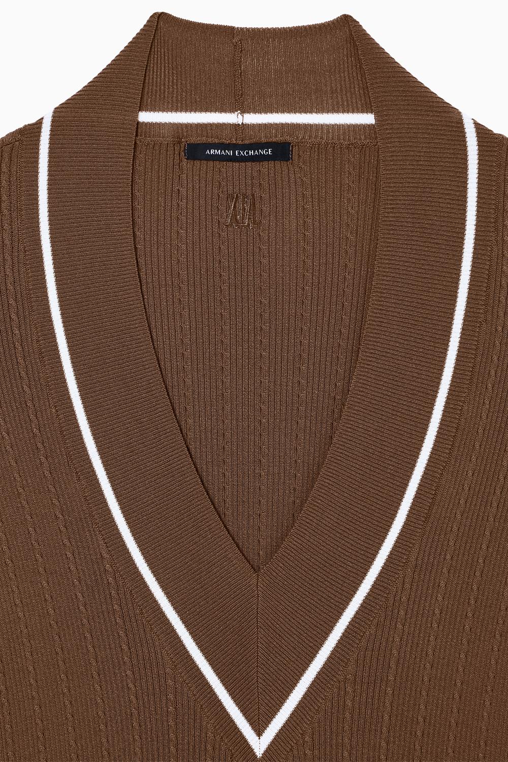 Pullover in Viscosa Riciclata con Dettaglio Intrecciato XW002242 AF10352U6136 Armani Exchange