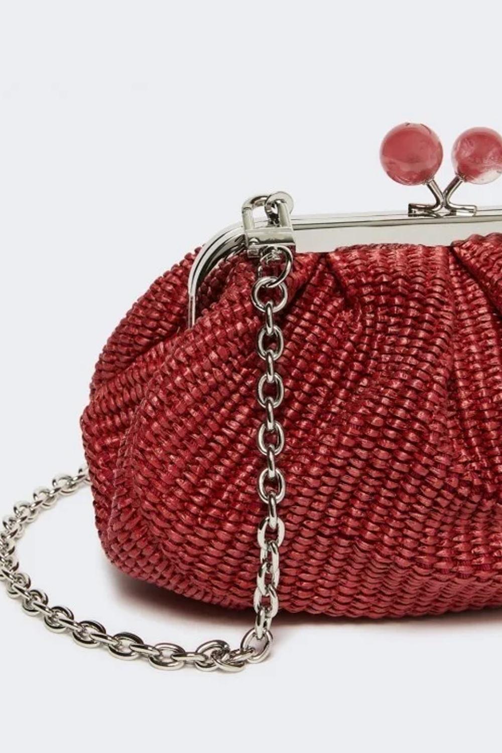 Max Mara Wkapalmas Pasticcino Bag small effetto rafia WKAPALMAS 054CILIEGIA Max Mara Weekend