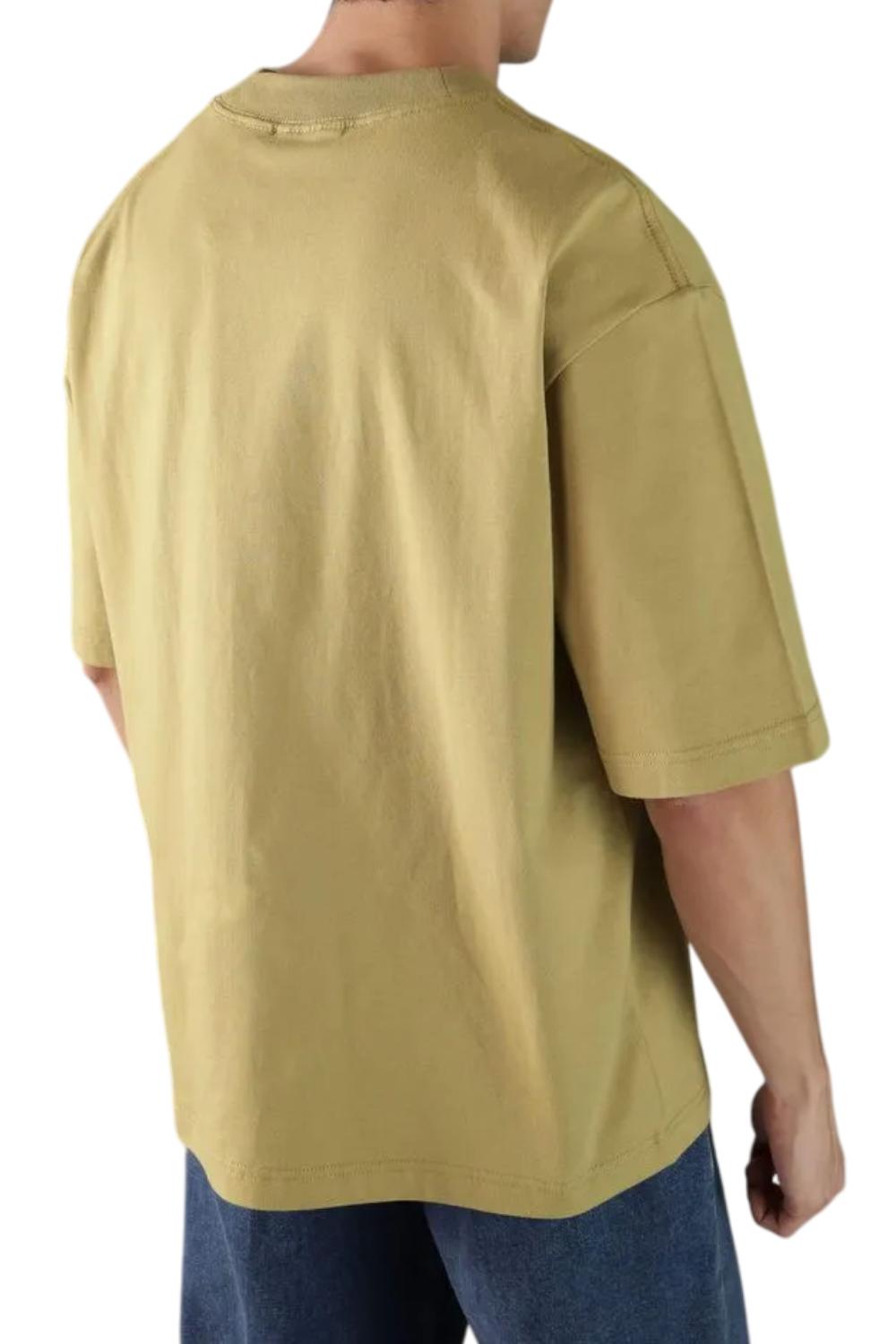 T-shirt in jersey pesante taglio relaxed<BR/> J30J326458 LMD Calvin Klein