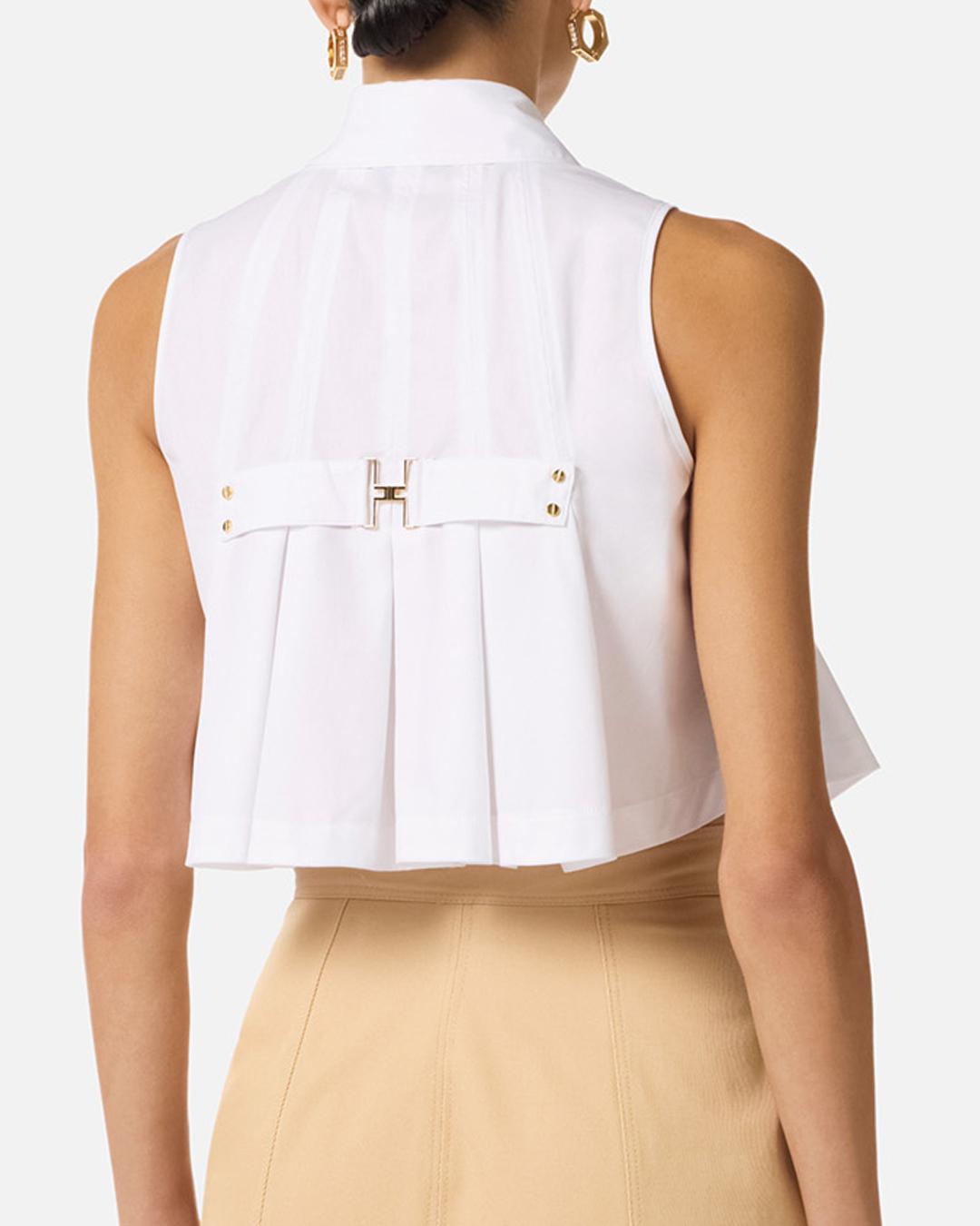 Camicia in popeline di cotone CA163 62E2100 Elisabetta Franchi
