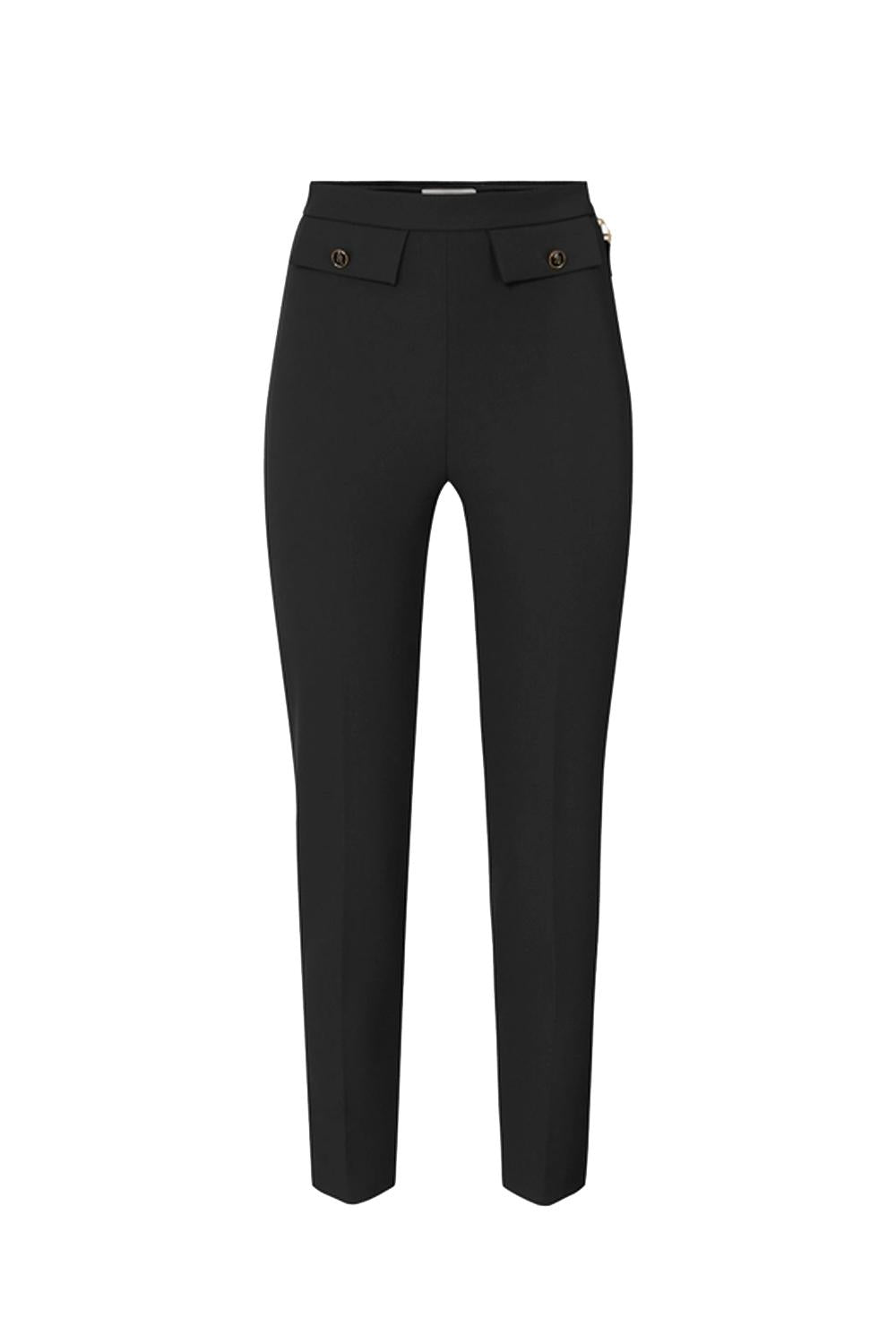Pantaloni in doppio crêpe<BR/> PA120 56E2110 Elisabetta Franchi