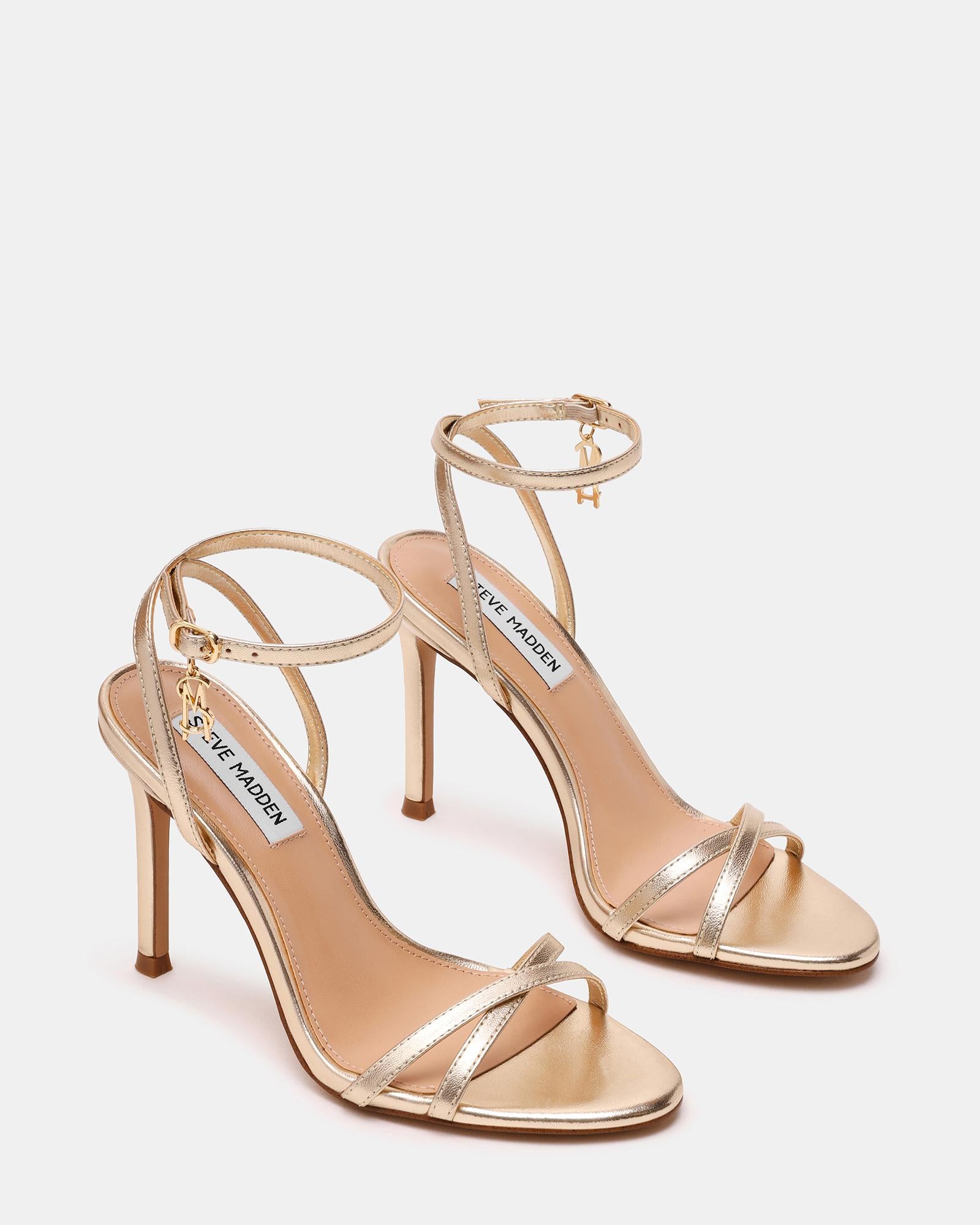 Sandali JYPSEY-CN Tacco a Spillo JYPSEY-CN GOLD LEATHER Steve Madden