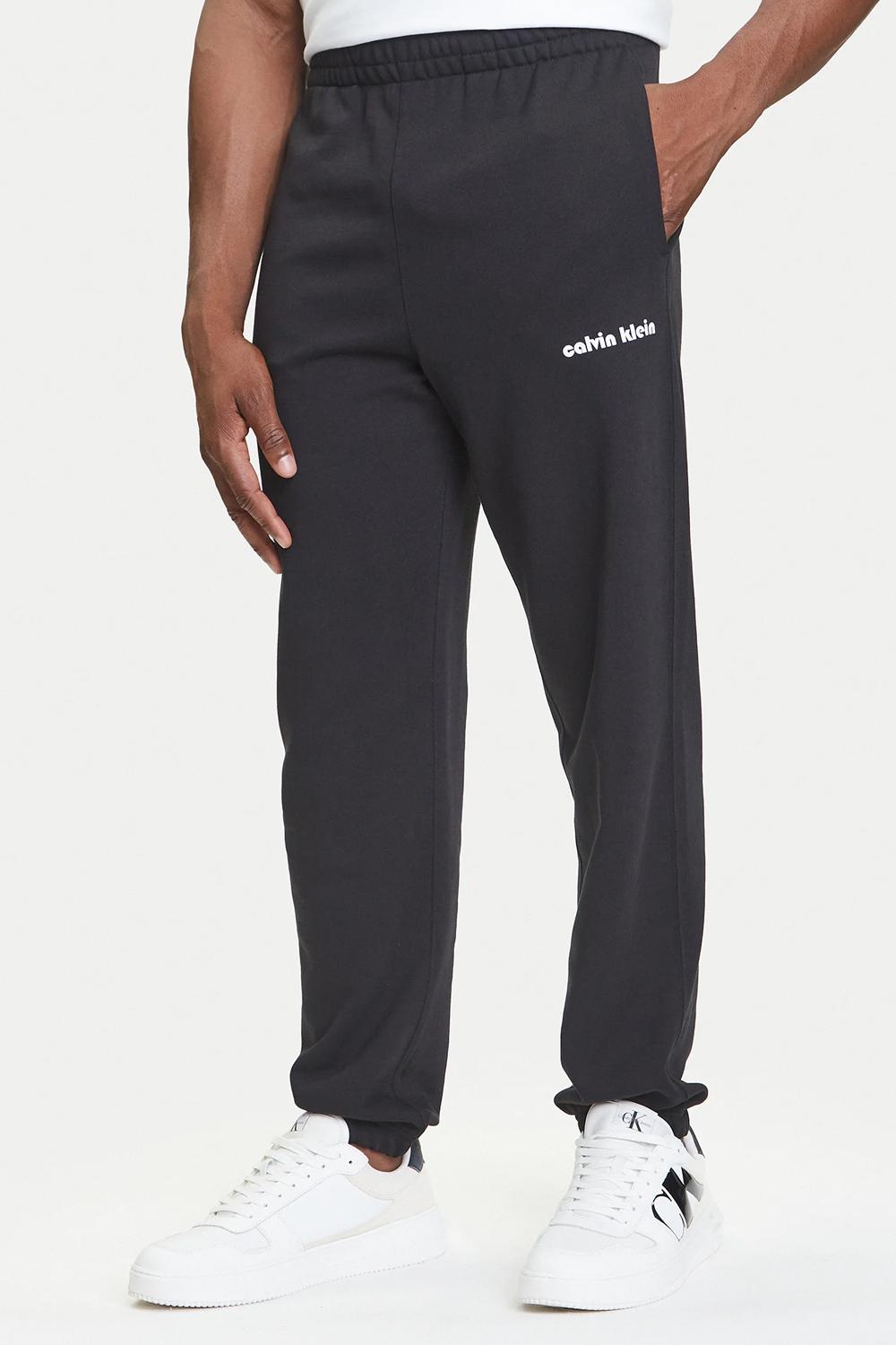 Pantaloni Tuta in Maglia Elasticizzata LV04RC294G UB1 Calvin Klein