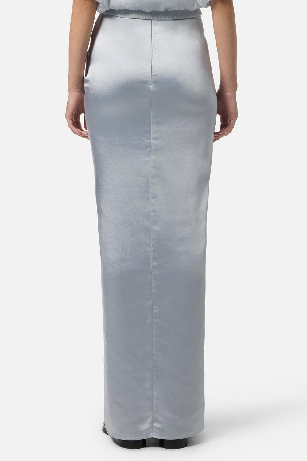 Gonna in raso con dettaglio gioiello GO146 57E2EA7 Elisabetta Franchi