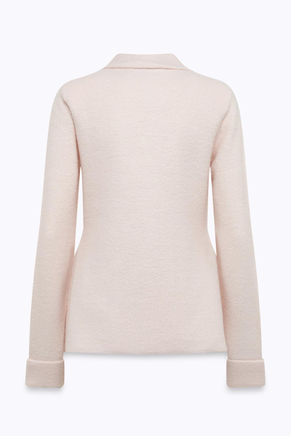 GIACCA IN MAGLIA JACQUARD CON SPILLA RIMOVIBILE RF5058 MA07RC3868 Blugirl