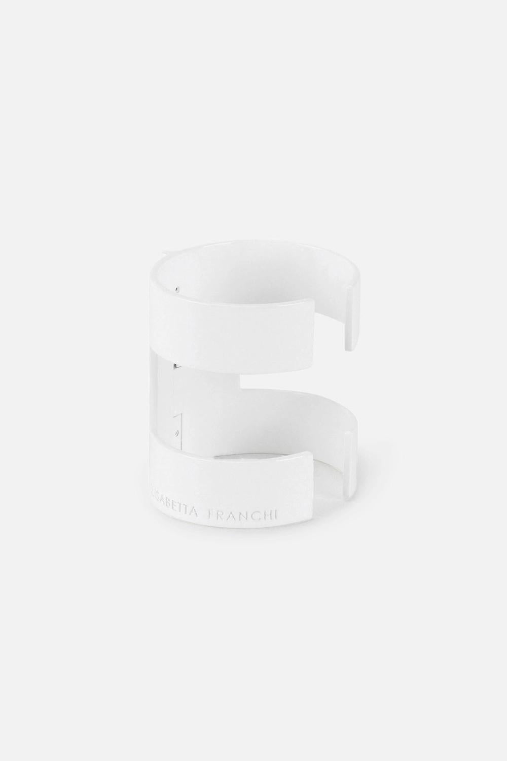 Bracciale Cuff Elisabetta Franchi in Metallo Dorato con Logo Inciso<BR/> BC01I 61E2360 Elisabetta Franchi