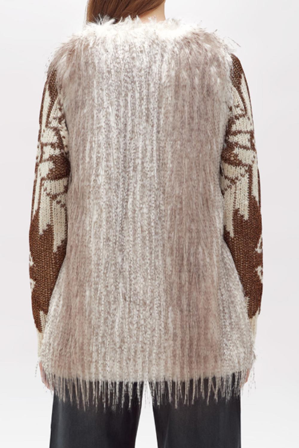 Gilet in faux fur con scollatura a V PF5002 T030014300 Blugirl