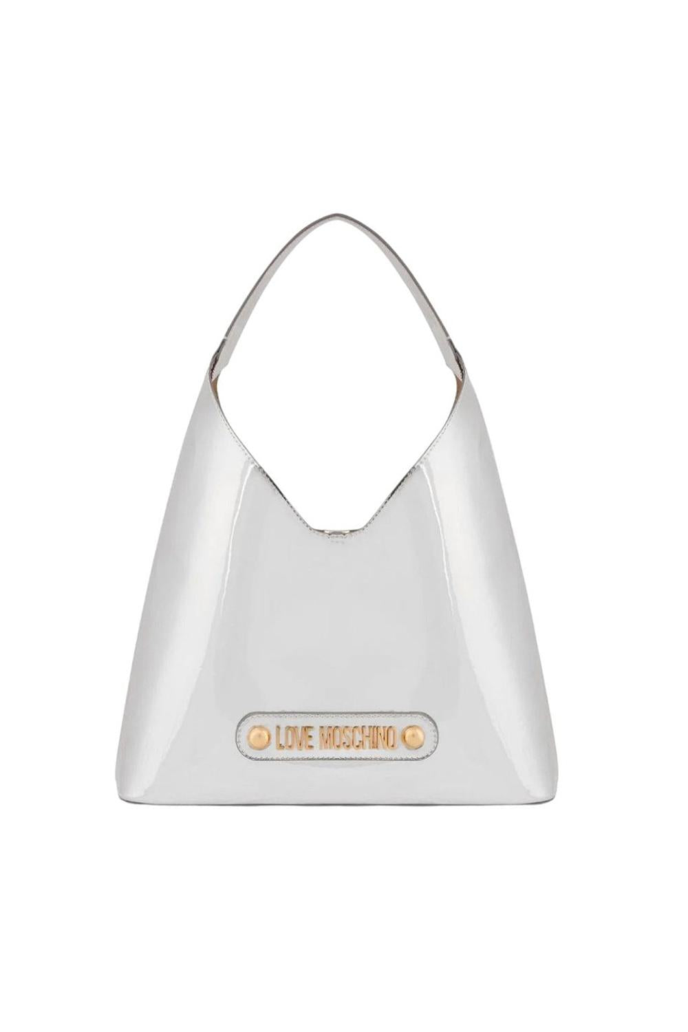 Shopper Donna Love Moschino Argento in Ecopelle Laminata JC4134PP1O LP0902 Love Moschino