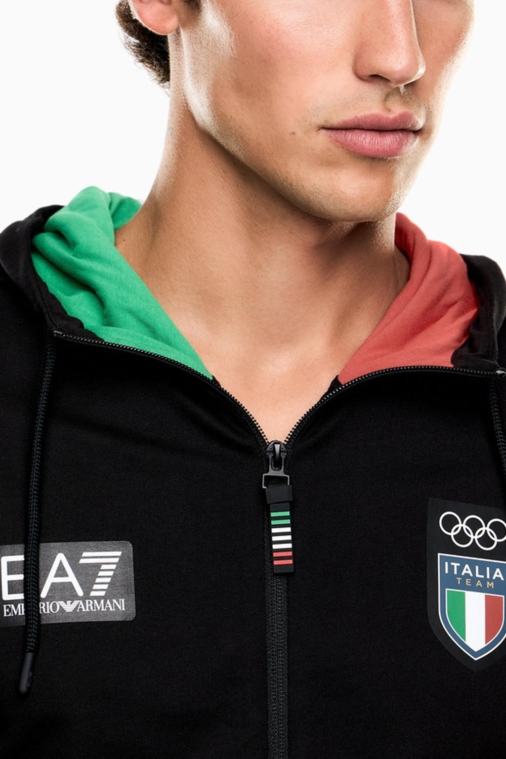 EA7 Italia Team Tuta Uomo in Cotone Giochi Olimpici Milano Cortina 2026 7M001852 AF24845UC001 EA7 Emporio Armani