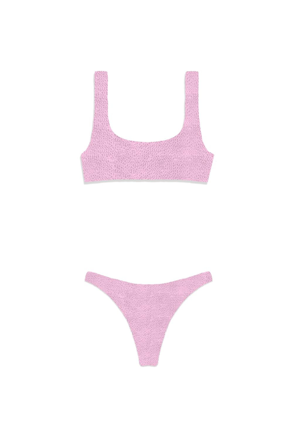 naima w crinkle bralette bikini top + naomi w crinkle cheekiest bottom closed on the side NAIM002-NAO0006 /00296H Mc2 Saint Barth