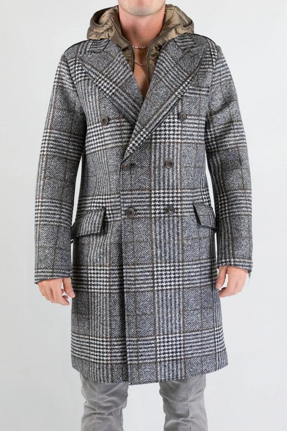 Cappotto Doppiopetto con Gilet Interno Rimovibile FENIT169 1 Bob