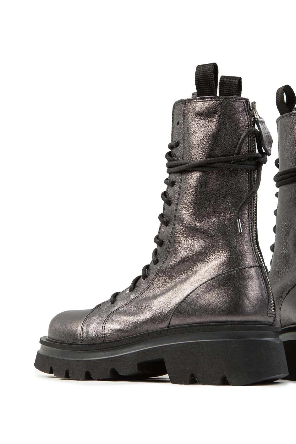 Stivale Scorpio Old in Pelle Silk Satin SCORPIO SILK SAT. DARK Patrizia Bonfanti