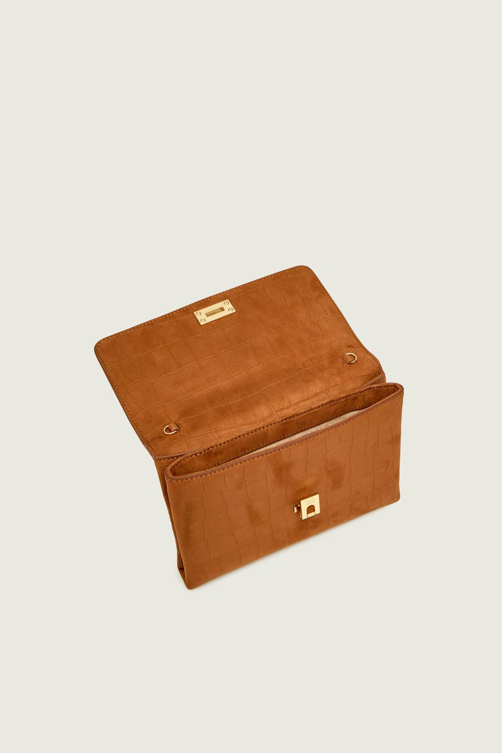 Borsa a tracolla in suede BS64A 61E2600 Elisabetta Franchi