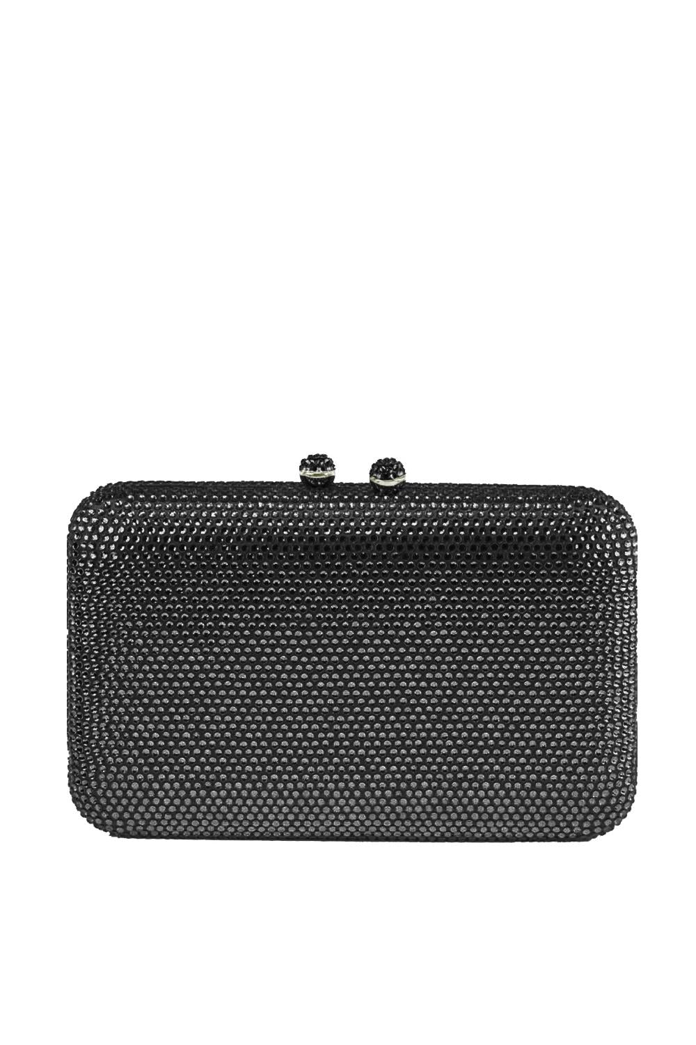 Pochette Rigida Piccola con Swarovski e Chiusura Magnetica ACA0164 BLACK DIAMOND Anna Cecere