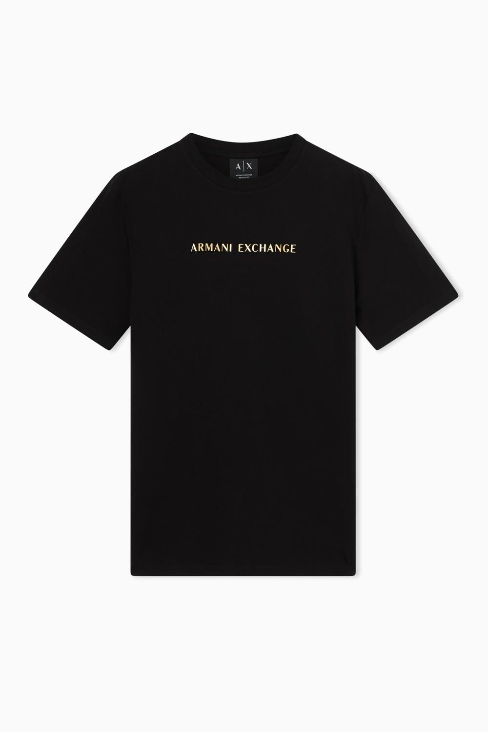 T-Shirt Regular Fit in Jersey con logo metal XM002827 AF12308UC001 Armani Exchange