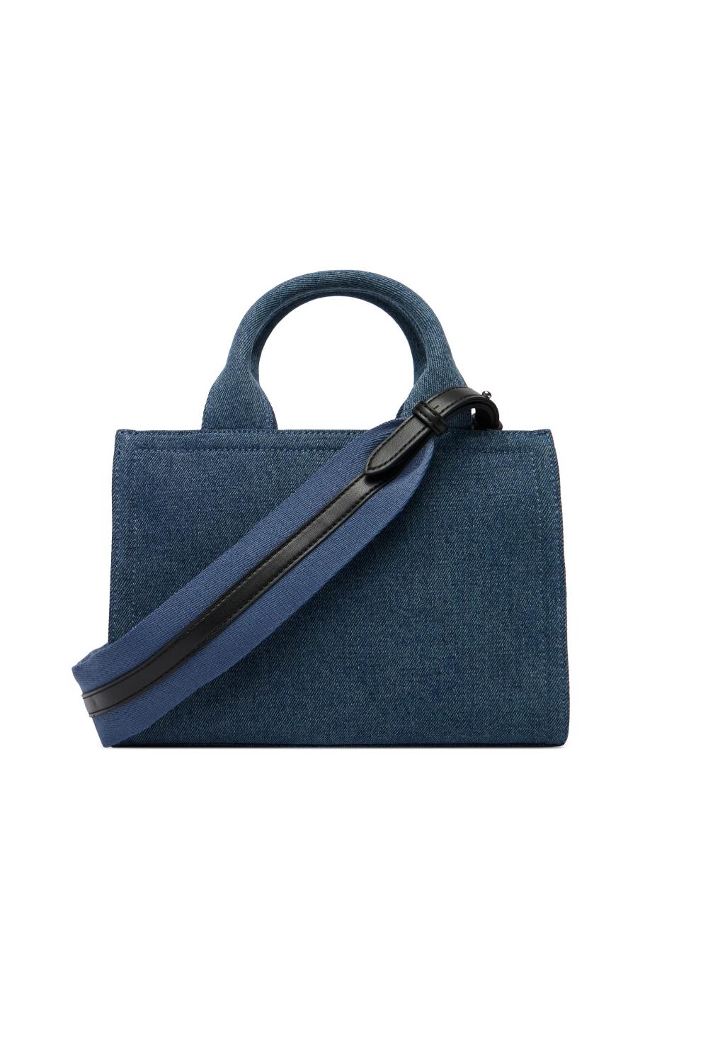 Borsa bauletto Love Moschino denim con logo e stampa Made with love JC4055PP1O LG170A Love Moschino