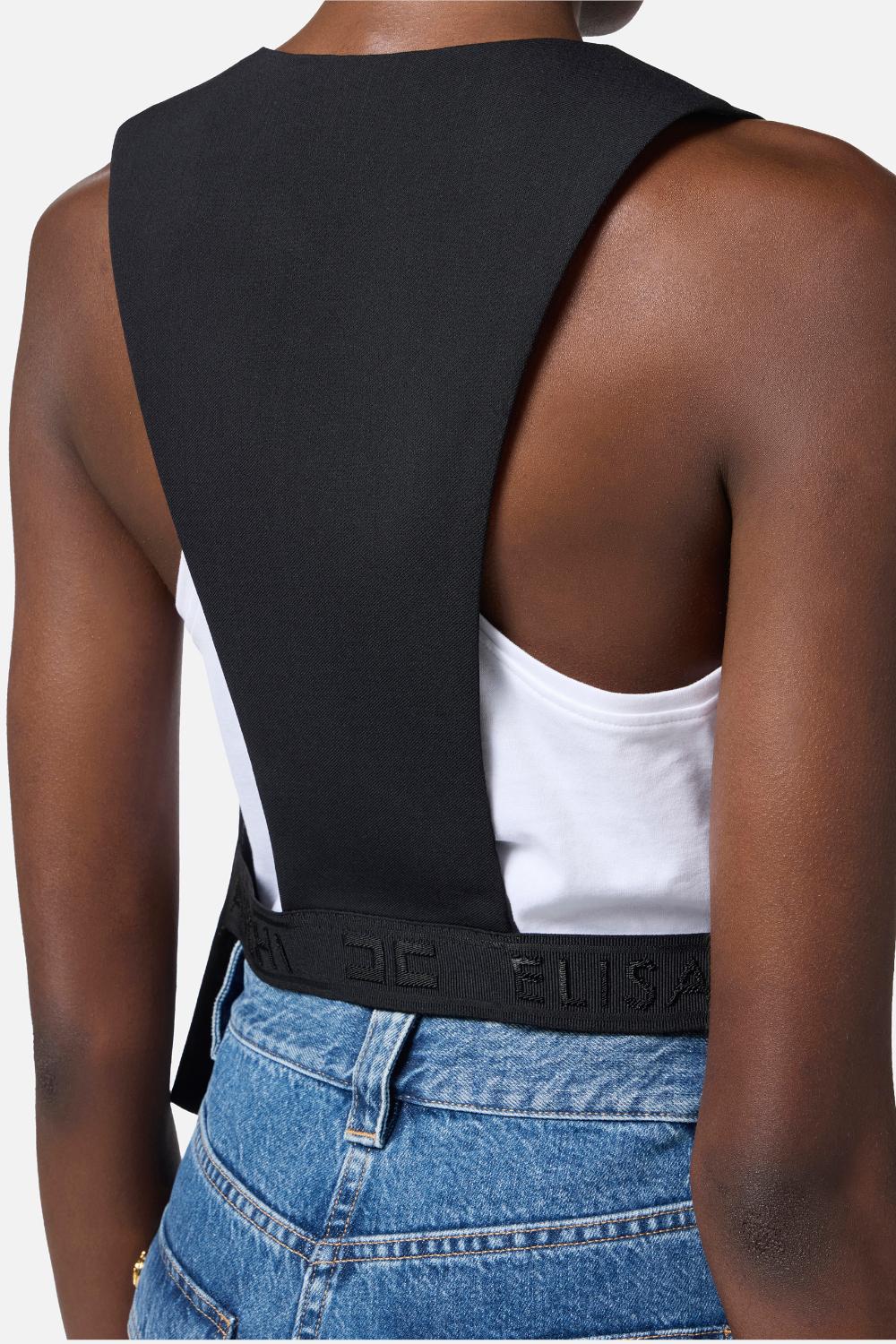 Gilet in fresco di lana leggera<BR/> GL004 52E2110 Elisabetta Franchi