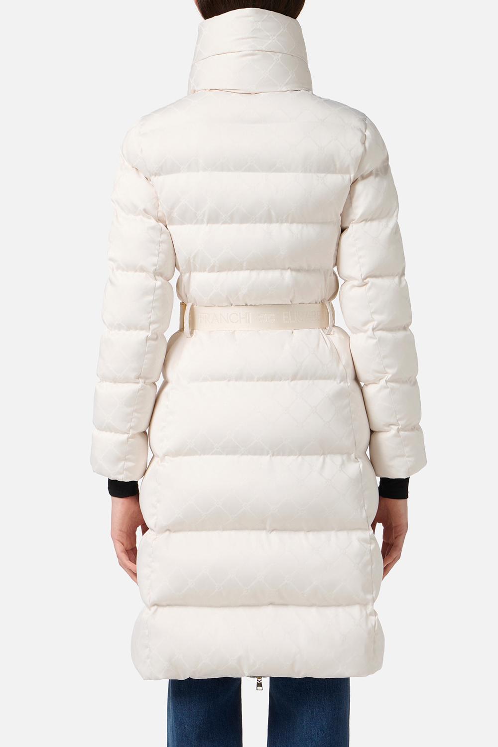 Piumino in tessuto vela jacquard PI84D 56E2DZ9 Elisabetta Franchi