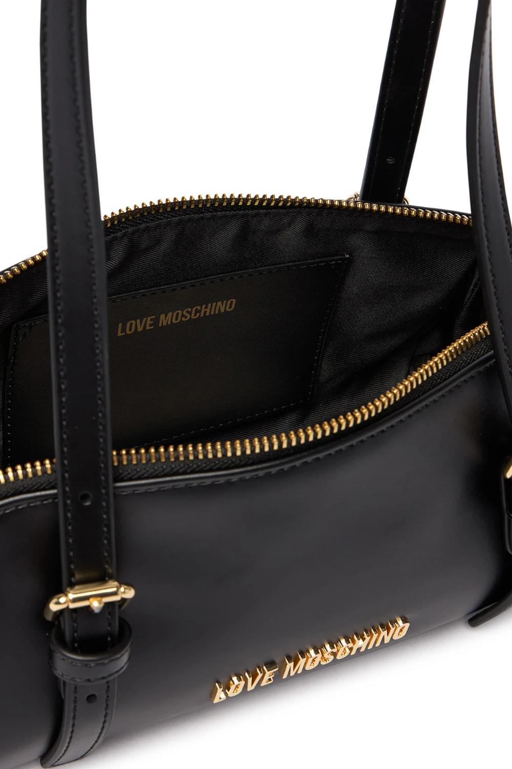 Piccola borsa a spalla Love Moschino in pelle sintetica con zip JC4101PP1O LY0000 Love Moschino