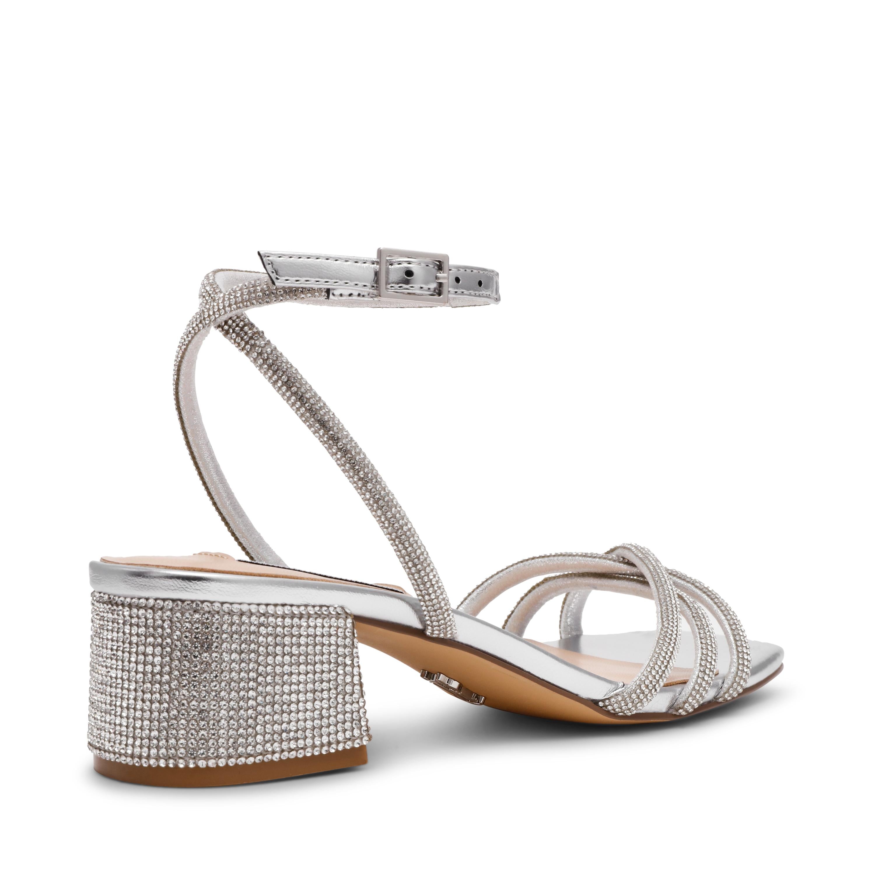 SANDALO CERENA TACCO LARGO CERENA SILVER Steve Madden