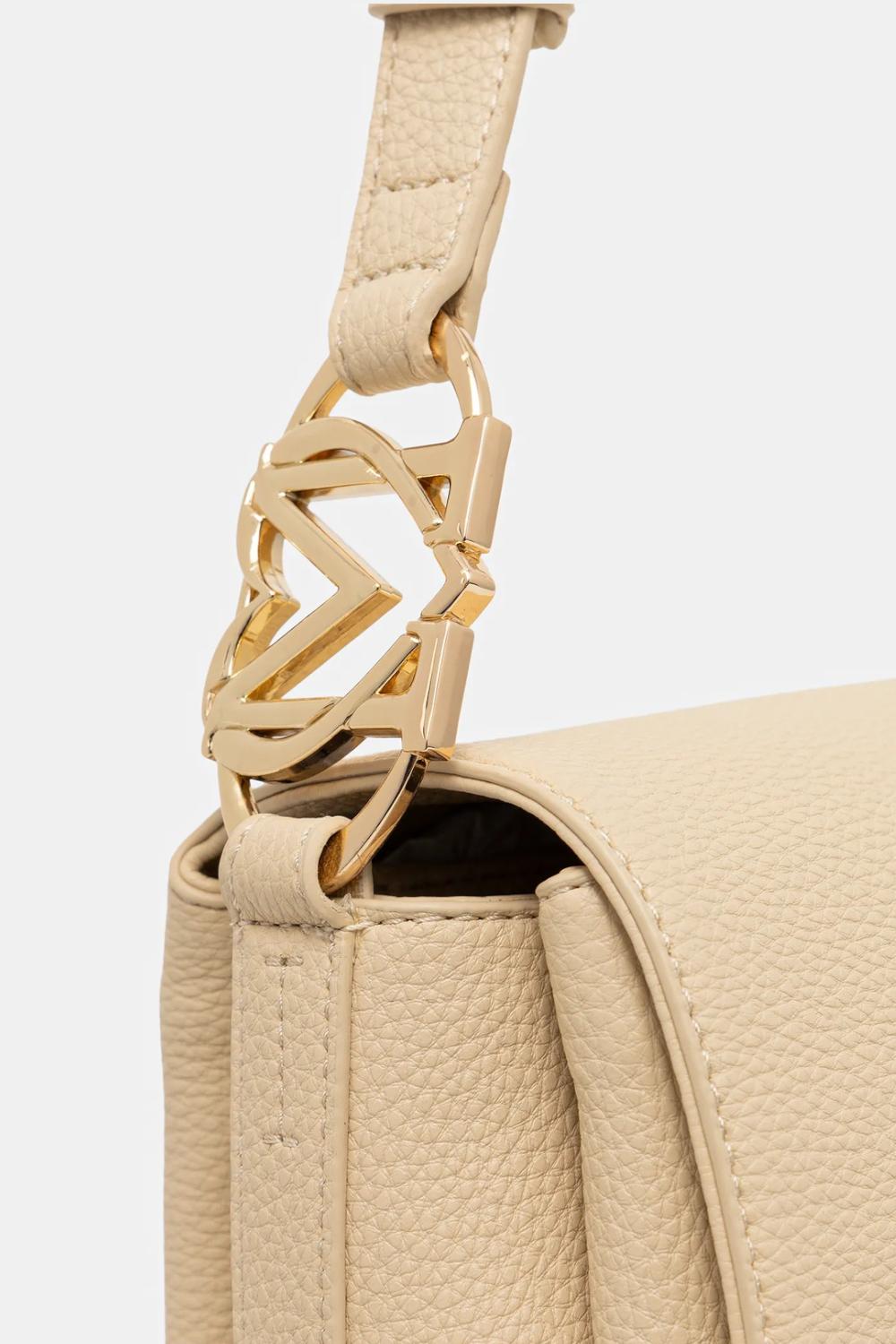 Borsa a spalla Love Moschino burro con logo in metallo JC4009PP1O LB0129 Love Moschino