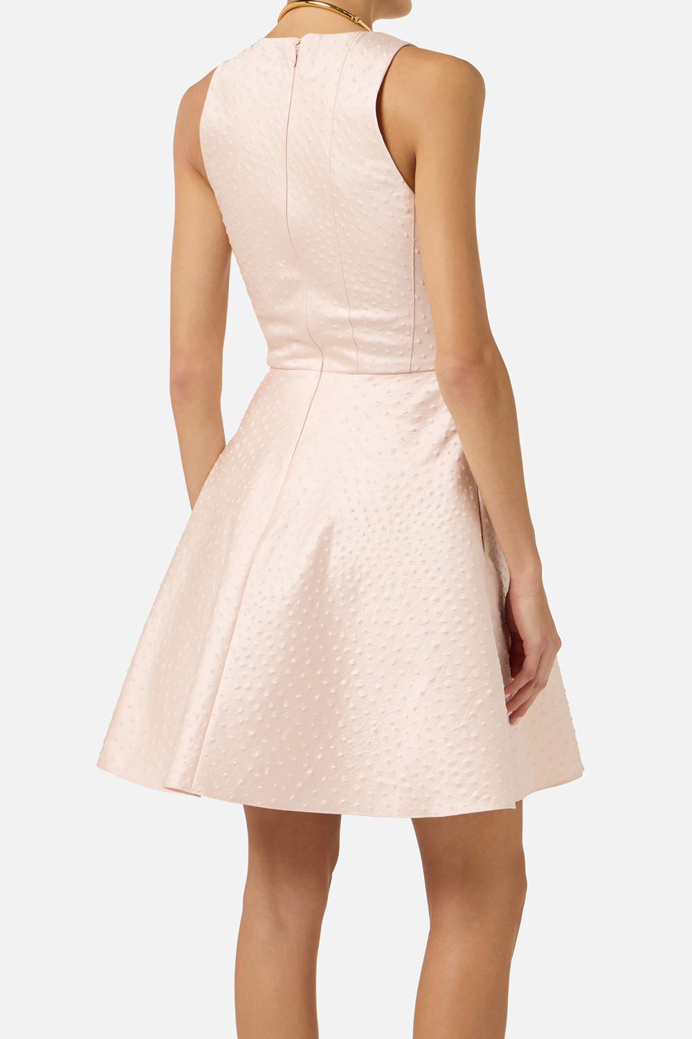 Abito in taffettà con stampa struzzo AB933 62E2EA1 Elisabetta Franchi