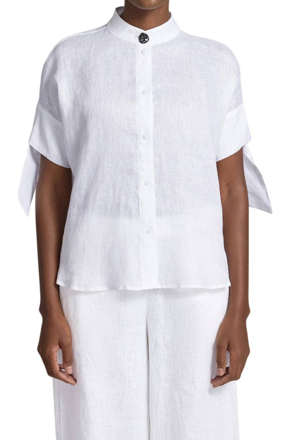 Armani Exchange camicia in lino XW001990 AF21532U0002 Armani Exchange