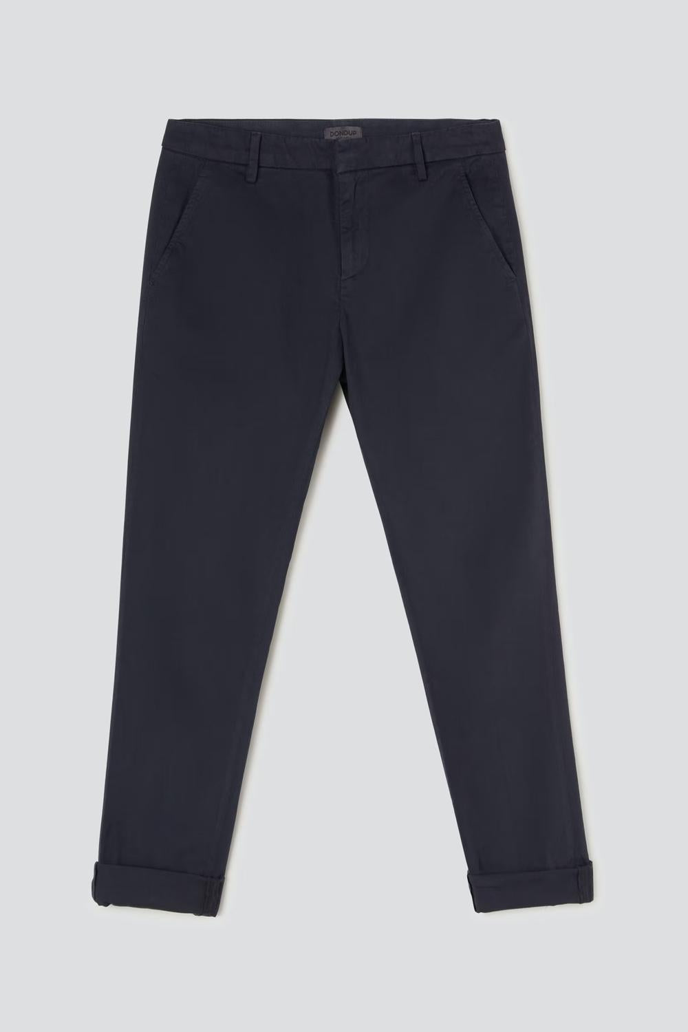 PANTALONE SLIM GAUBERT IN GABARDINA UP235-GSE043U PTD890 Dondup
