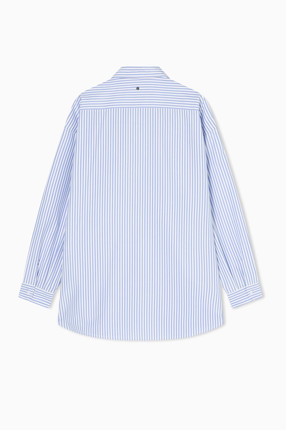 Camicia a righe oversize XW002034 AF21535MB088 Armani Exchange