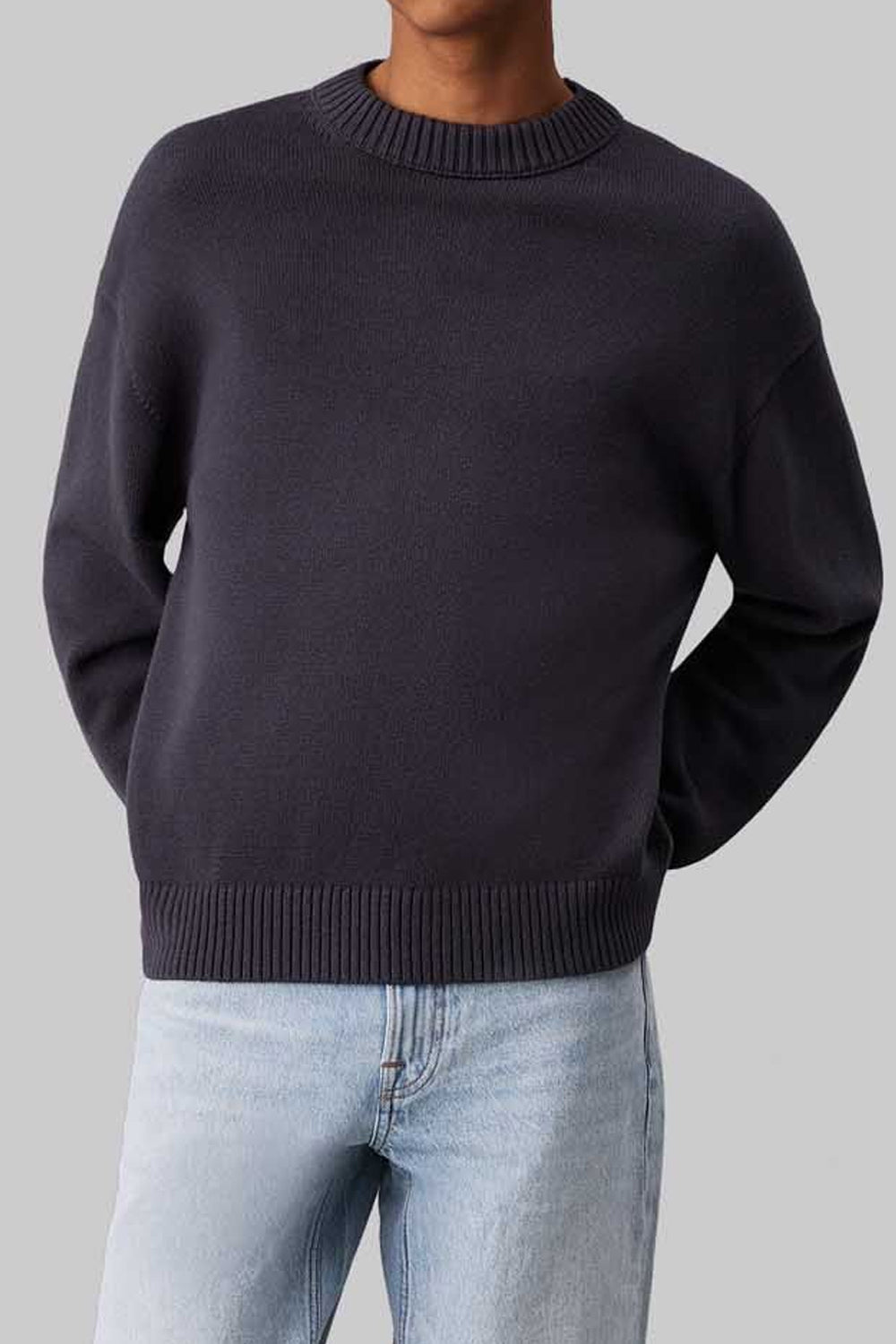 Maglione misto cotone e lana oversize<BR/> J30J326195 BAN Calvin Klein 