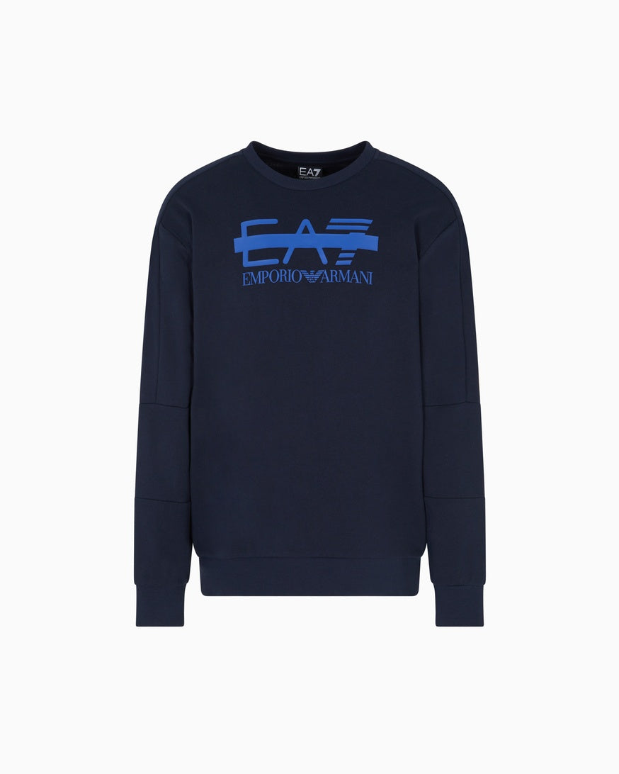 Felpa Girocollo Basica con Logo 7M001122 AF12473UB102 EA7 Emporio Armani 