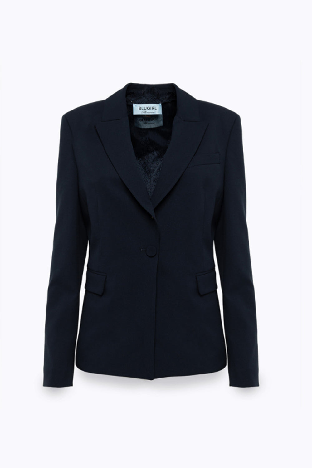 Giacca monopetto in flanella di viscosa stretch RF5285 T577193812 Blugirl 