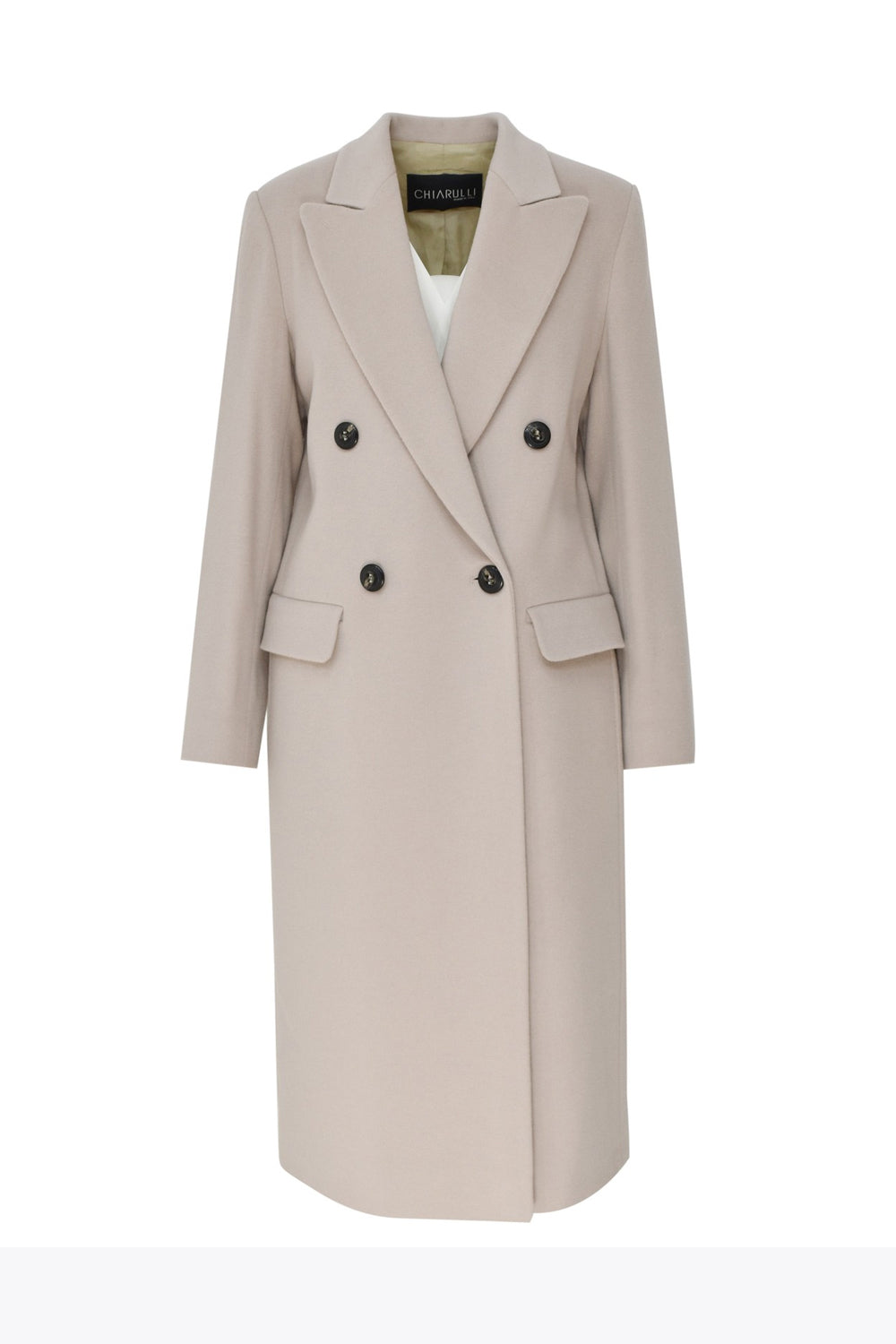 Cappotto Lungo Doppiopetto VICTORIA DEBORA 514ROSA Chiarulli 