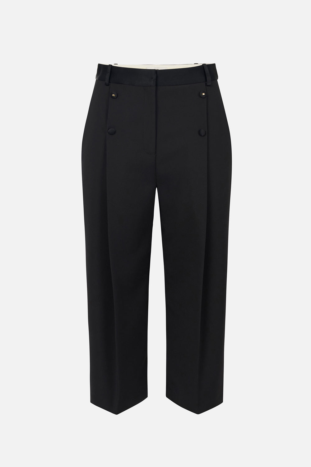 Bermuda in crêpe leggero con dettagli smoking<BR/> PA106 56E2110 Elisabetta Franchi 