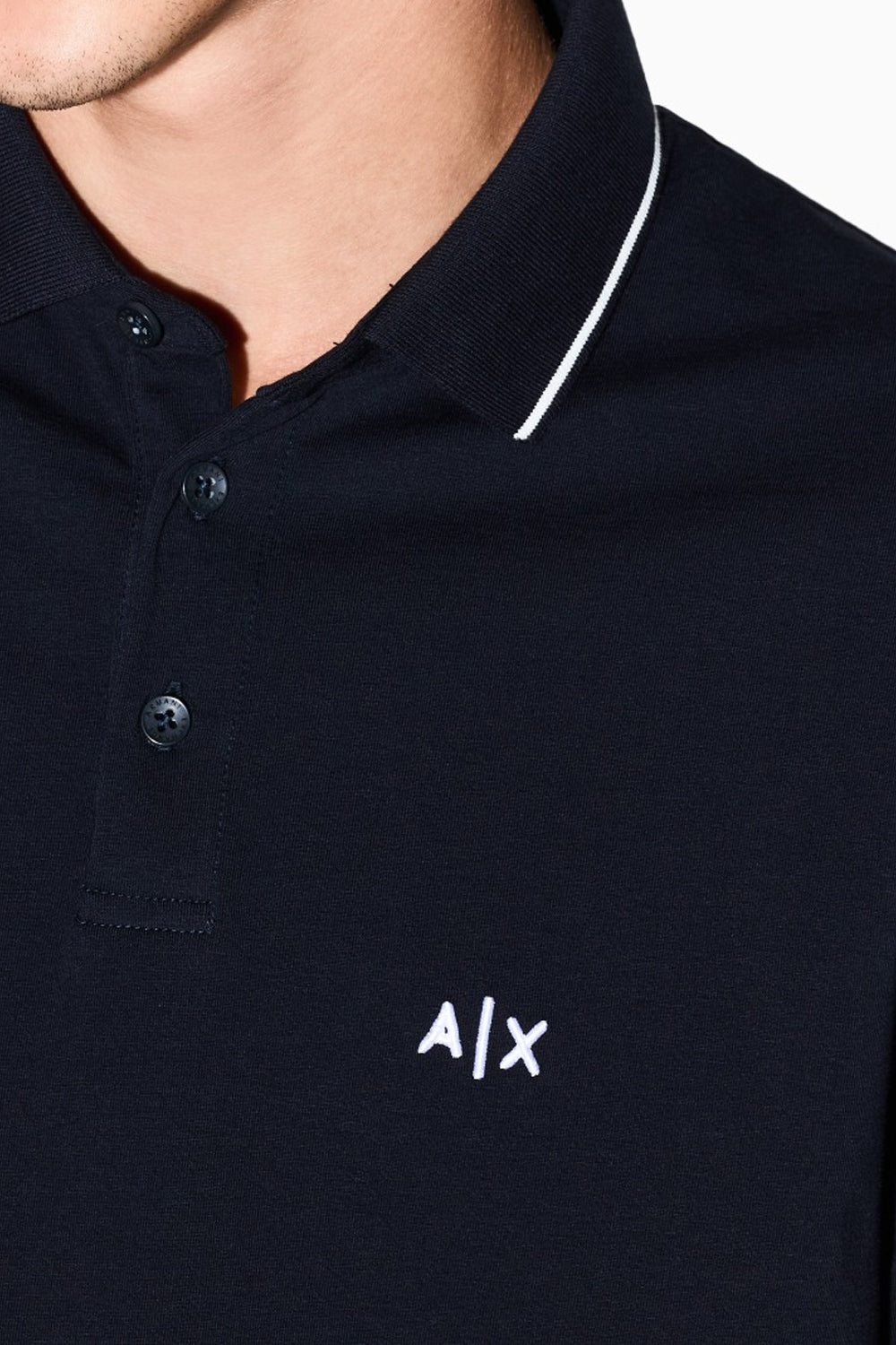 Polo slim fit con logo e profili a contrasto XM001289 AF10363UB101 Armani Exchange 