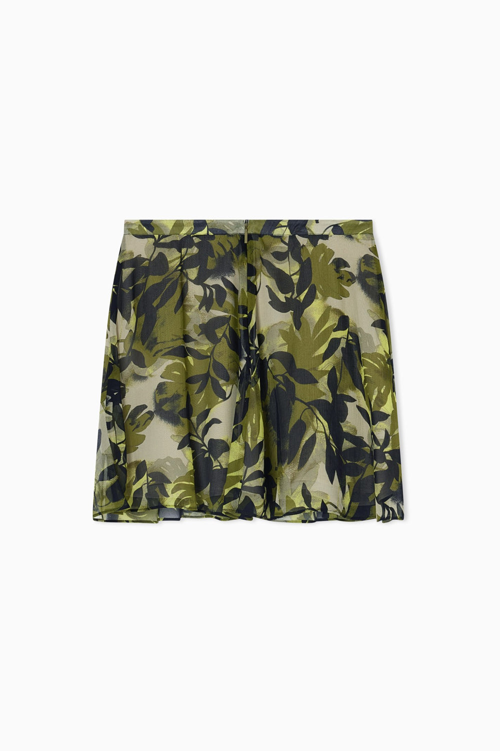 Minigonna a balze in viscosa stropicciata stampata XW001766 AF21554F7137 Armani Exchange 