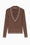 Pullover in Viscosa Riciclata con Dettaglio Intrecciato