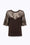 T-SHIRT IN JERSEY CON INSERTI IN PIZZO
