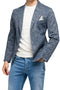 giacca monopetto EASYX585 BLU Bob 