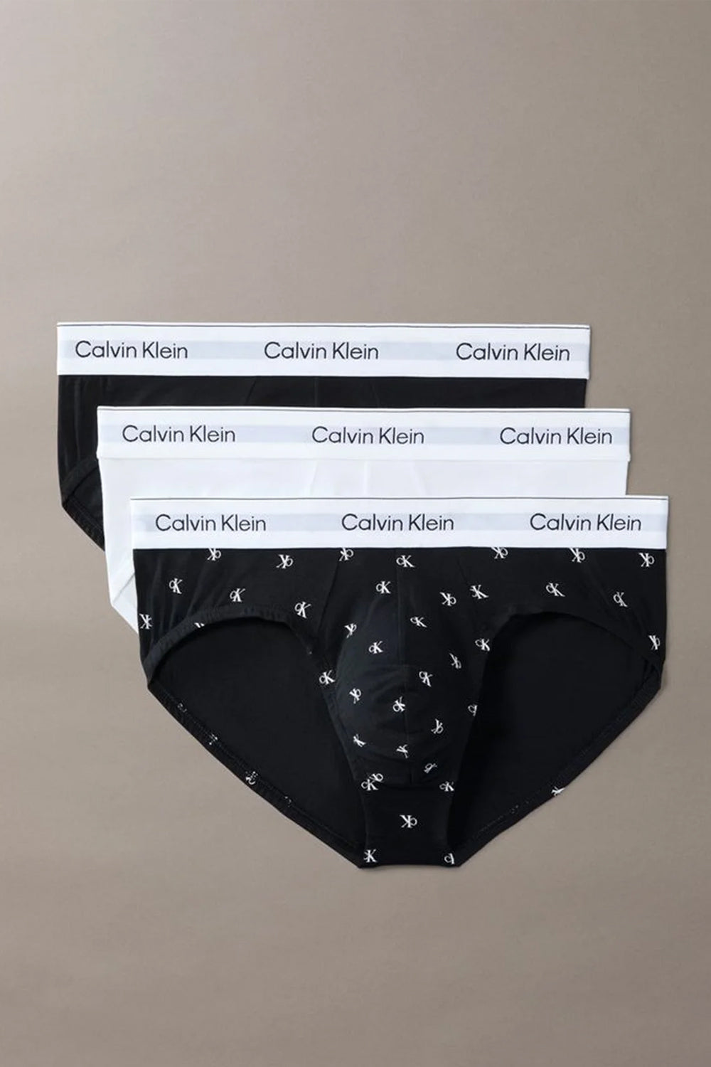Slip con vestibilità a livello dei fianchi in confezione da 3 - Icon Cotton Stretch<BR/> LV00NB4388 3TH Calvin Klein 