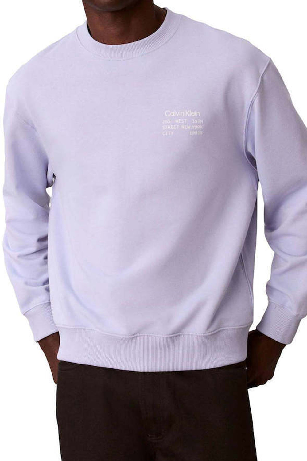 Felpa uomo Calvin Klein in cotone con logo stampato LV04RE254G /TKF Calvin Klein 