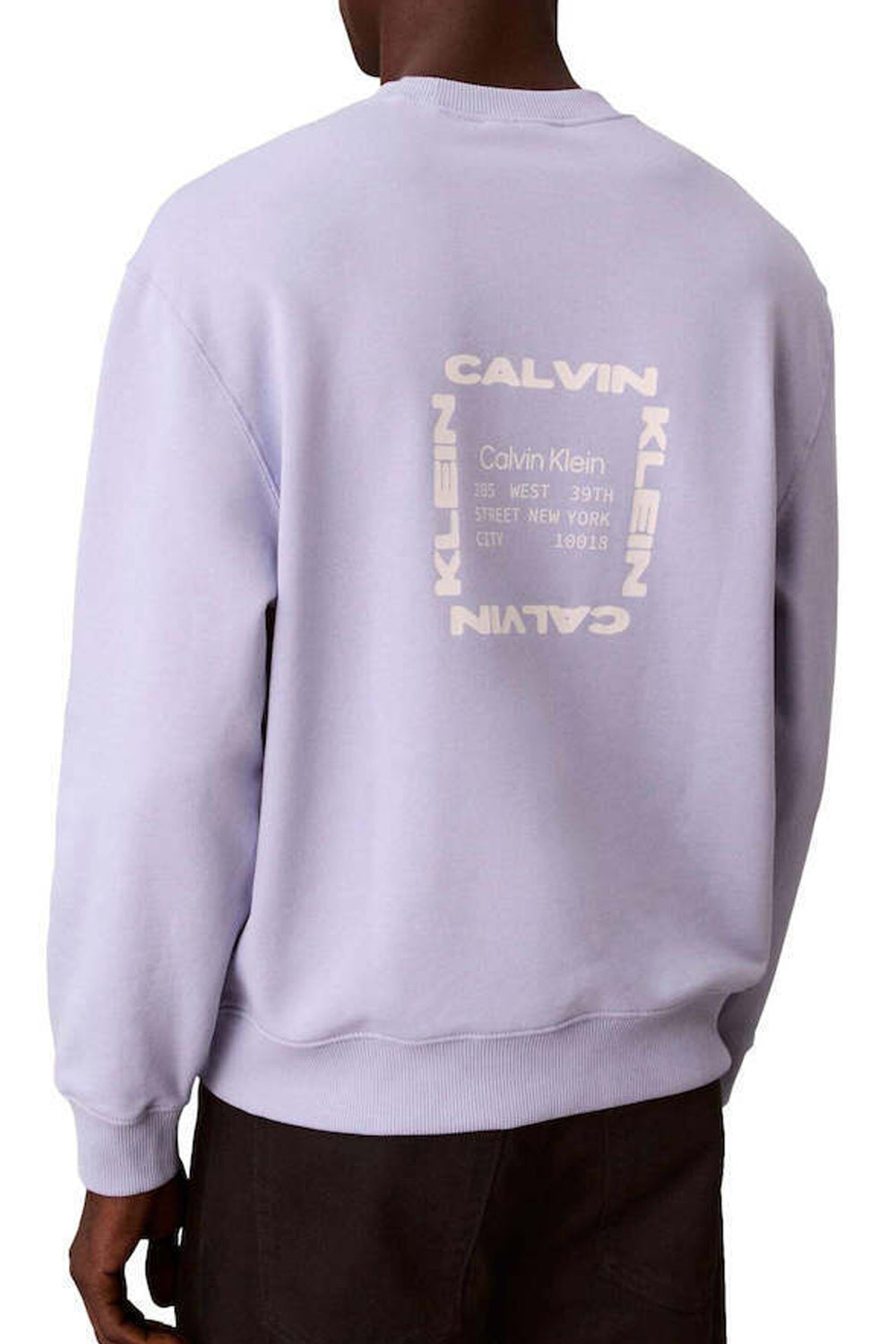 Felpa uomo Calvin Klein in cotone con logo stampato LV04RE254G /TKF Calvin Klein 